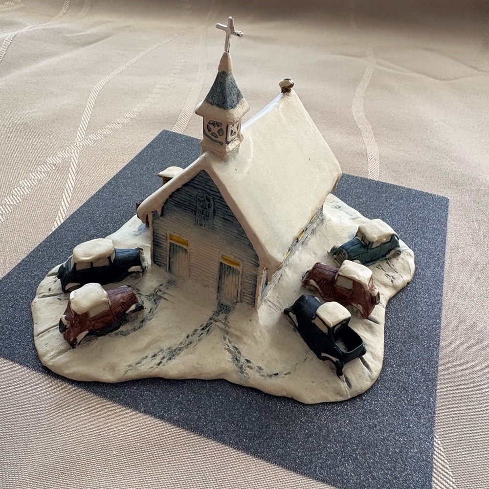 Vintage Schmid Lowell Davis figure, Scotland, 1985, Country Church
